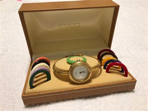 gucci cuff watch replica|gucci vintage watch interchangeable.